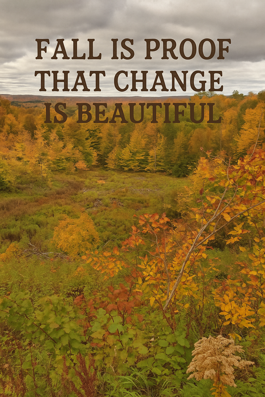 Fall Is Proof That Change Is Beautiful – Autumn Printable Wall Art