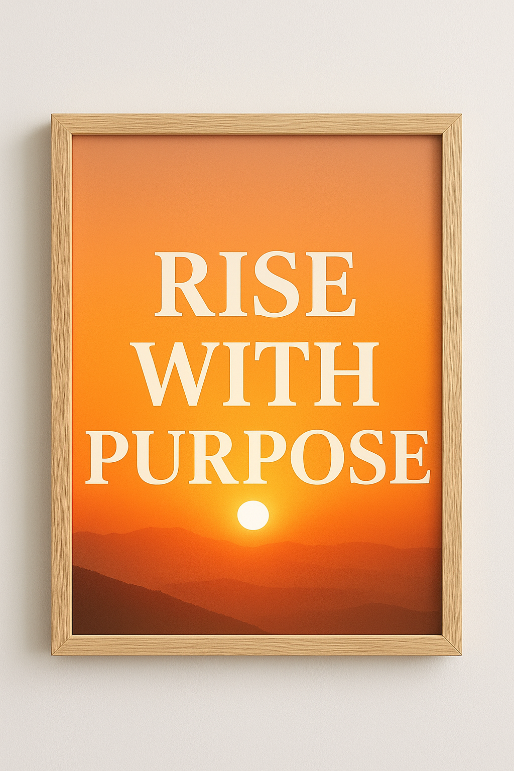 Rise With Purpose – Inspirational Wall Art Printable