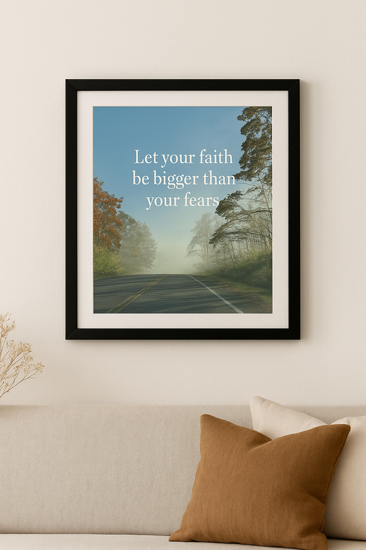 “Let Your Faith Be Bigger Than Your Fears” – Digital Wall Art Download